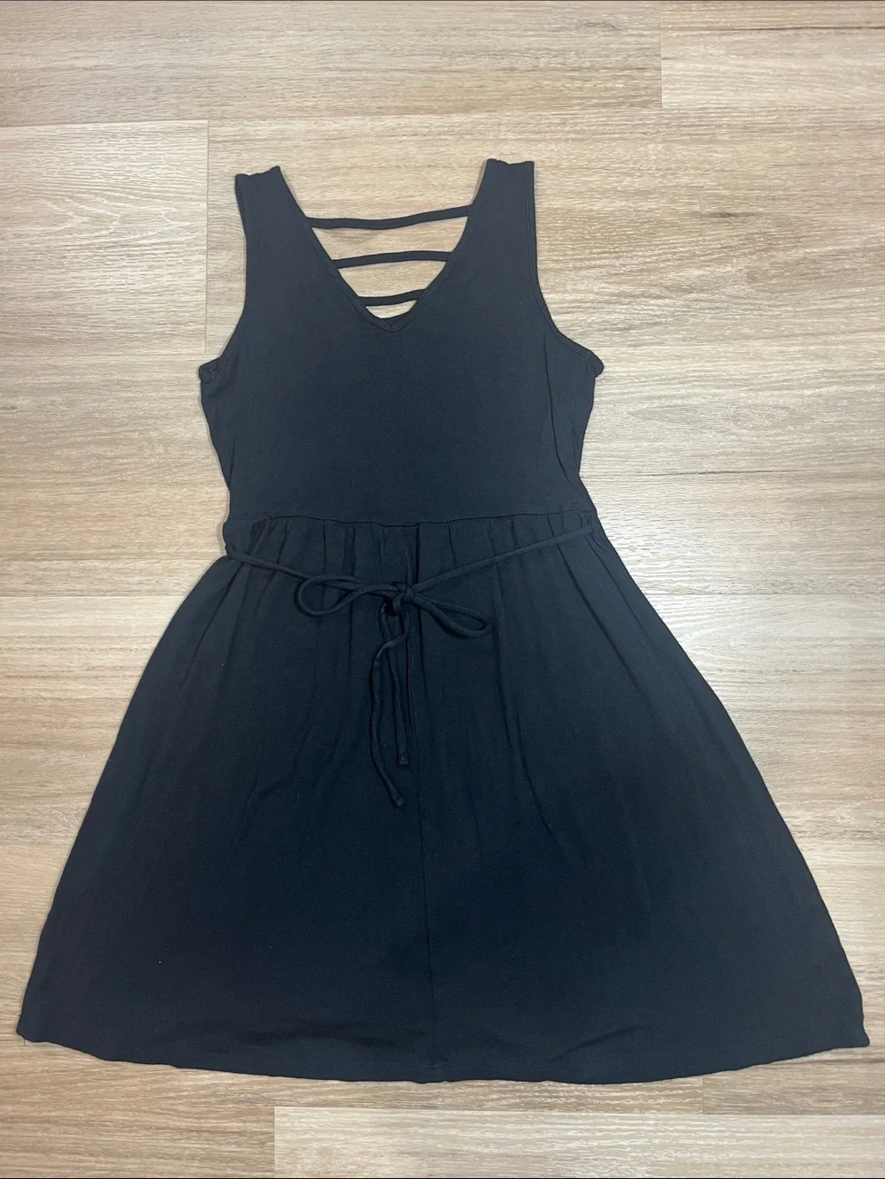 Justice Girls Black Sleeveless Tank Dress with Unicorn Be-YOU-tiful, size 6/7